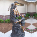 Popular Designs metal craft bronze children statue